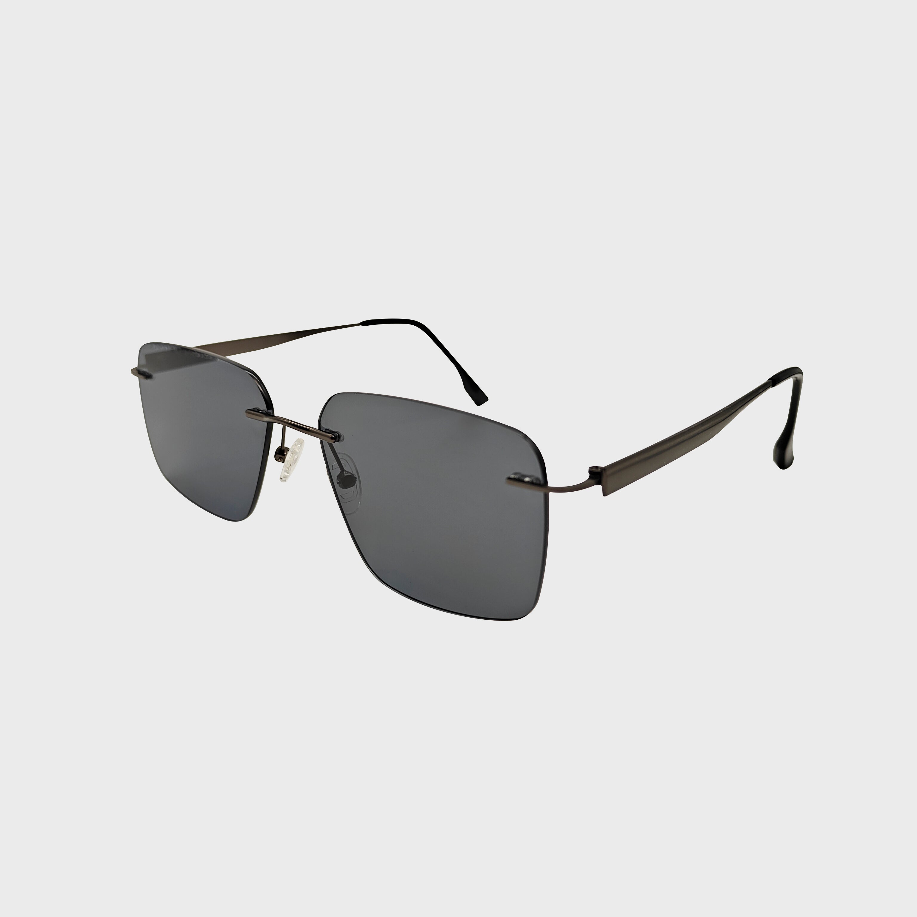 New Arrival Unisex Square Fashion Sunglasses for men High Quality Metal Black Frame Stainless