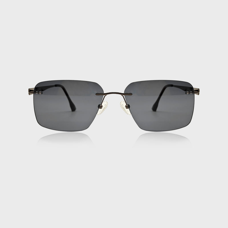 New Arrival Unisex Square Fashion Sunglasses for men High Quality Metal Black Frame Stainless