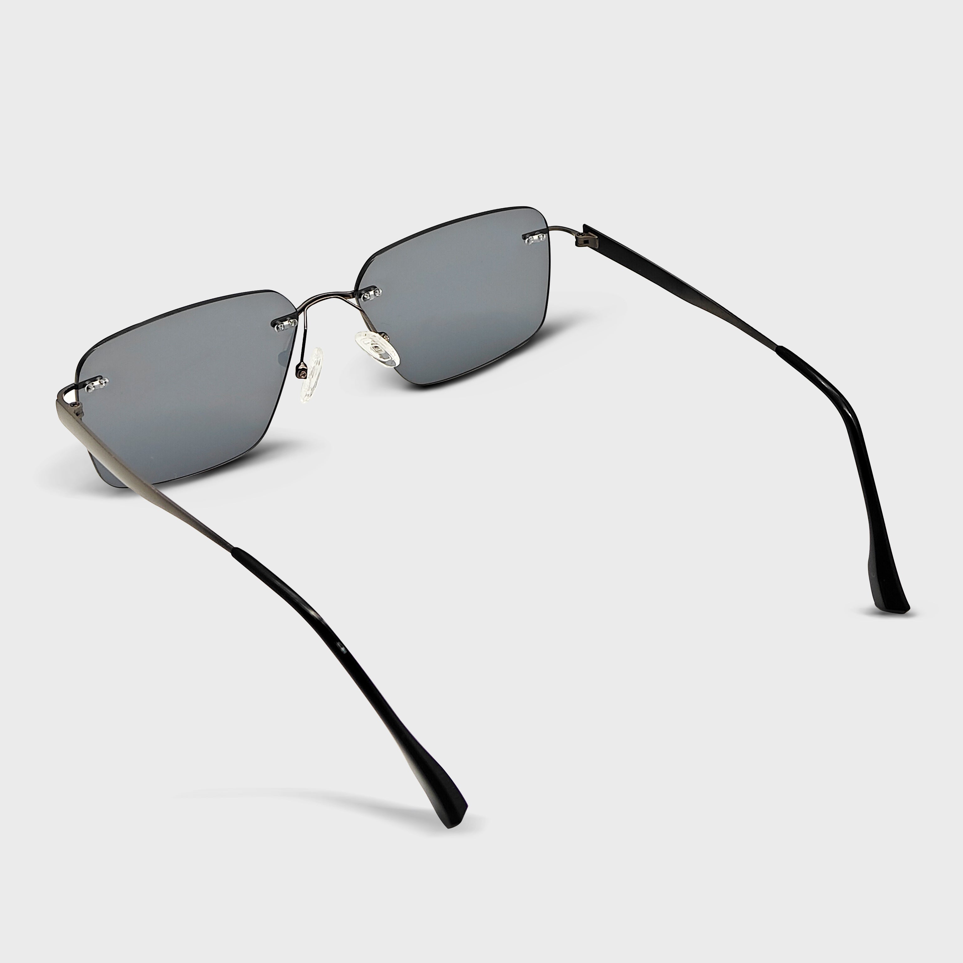 New Arrival Unisex Square Fashion Sunglasses for men High Quality Metal Black Frame Stainless