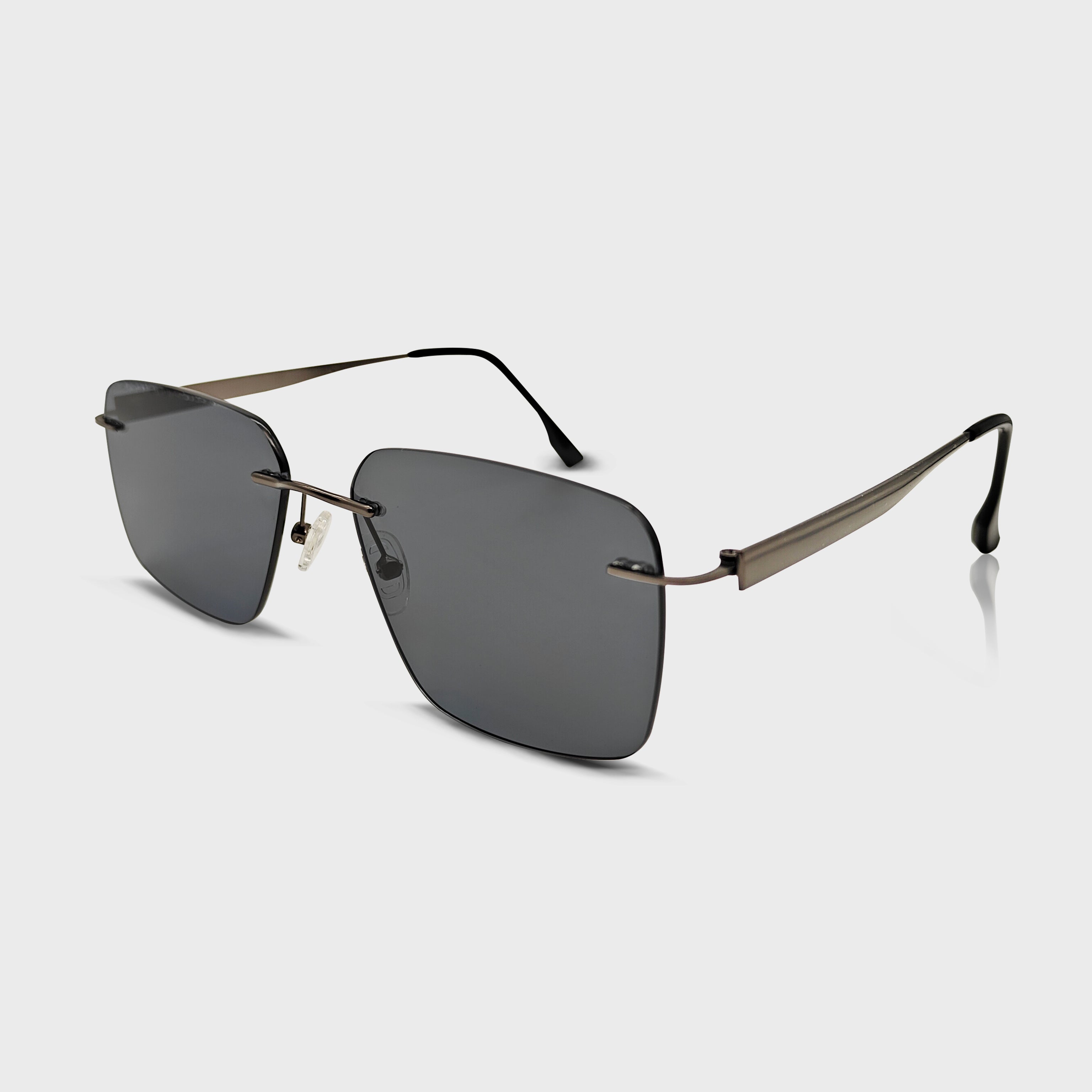 New Arrival Unisex Square Fashion Sunglasses for men High Quality Metal Black Frame Stainless